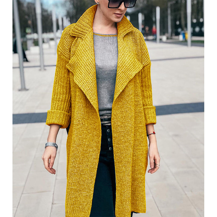 Damen oversized Strickmantel Drune