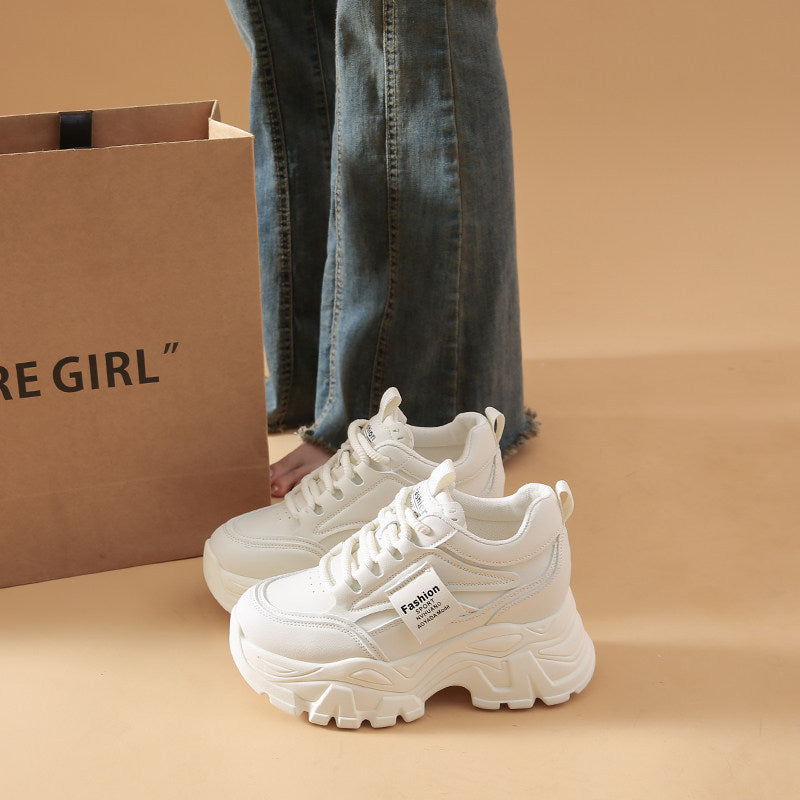 Damen Chunky Sneakers mit großzügiger Profilsohle und atmungsaktivem Obermaterial Drune