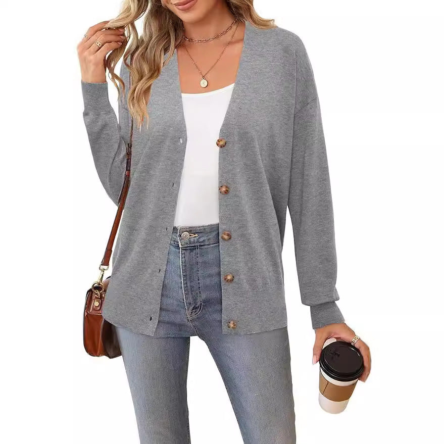 Damen lässige Strickjacke Drune