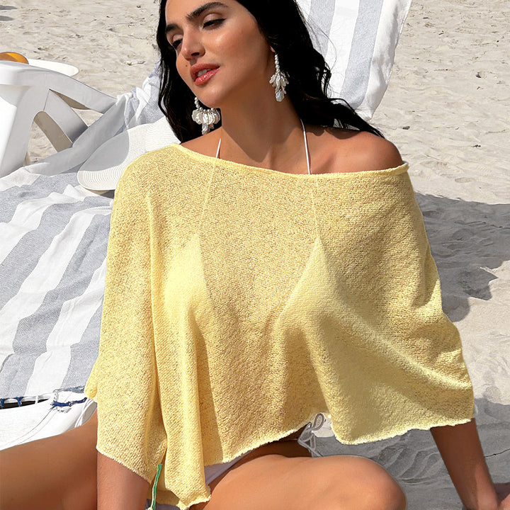 Damen lässige Strandbluse aus leichten Materialien mit weitem Schnitt Drune