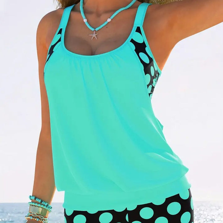 Damen Sportlicher Tankini mit stylischem Schnitt und Shorts Drune