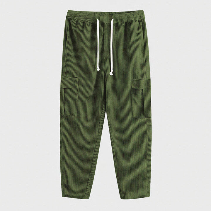 Herren Cargo-Hose im lässigen Schnitt mit elastischem Bund und praktischen Taschen Drune