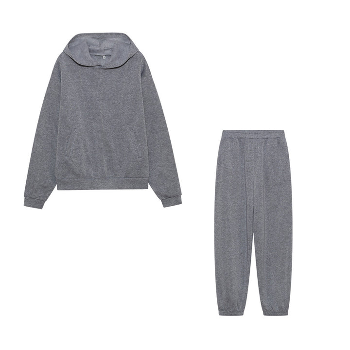 Damen Sportliches Hoodie und Jogginghose Set Drune