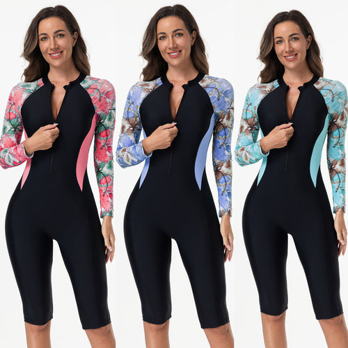 Damen Langarm Surfanzug mit UV-Schutz und stylishem Design Drune