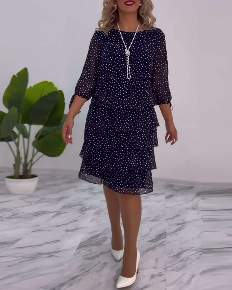 Damen Hemdblusenkleid mit Volant-Design Drune
