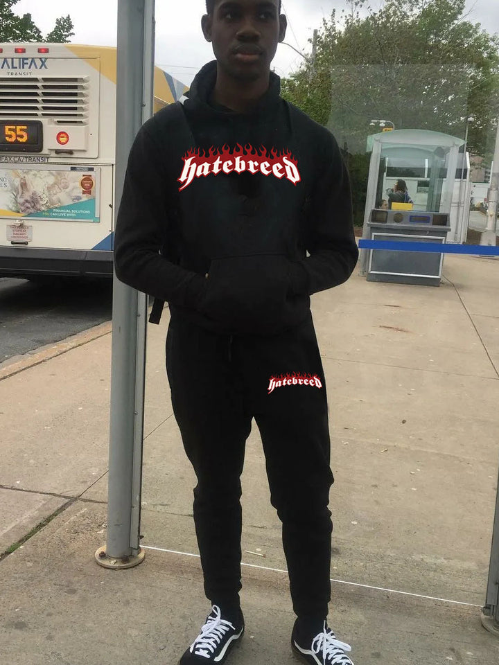 Damen Hoodie und Jogginghose Set mit auffälligem Logo und bequemer Passform Drune