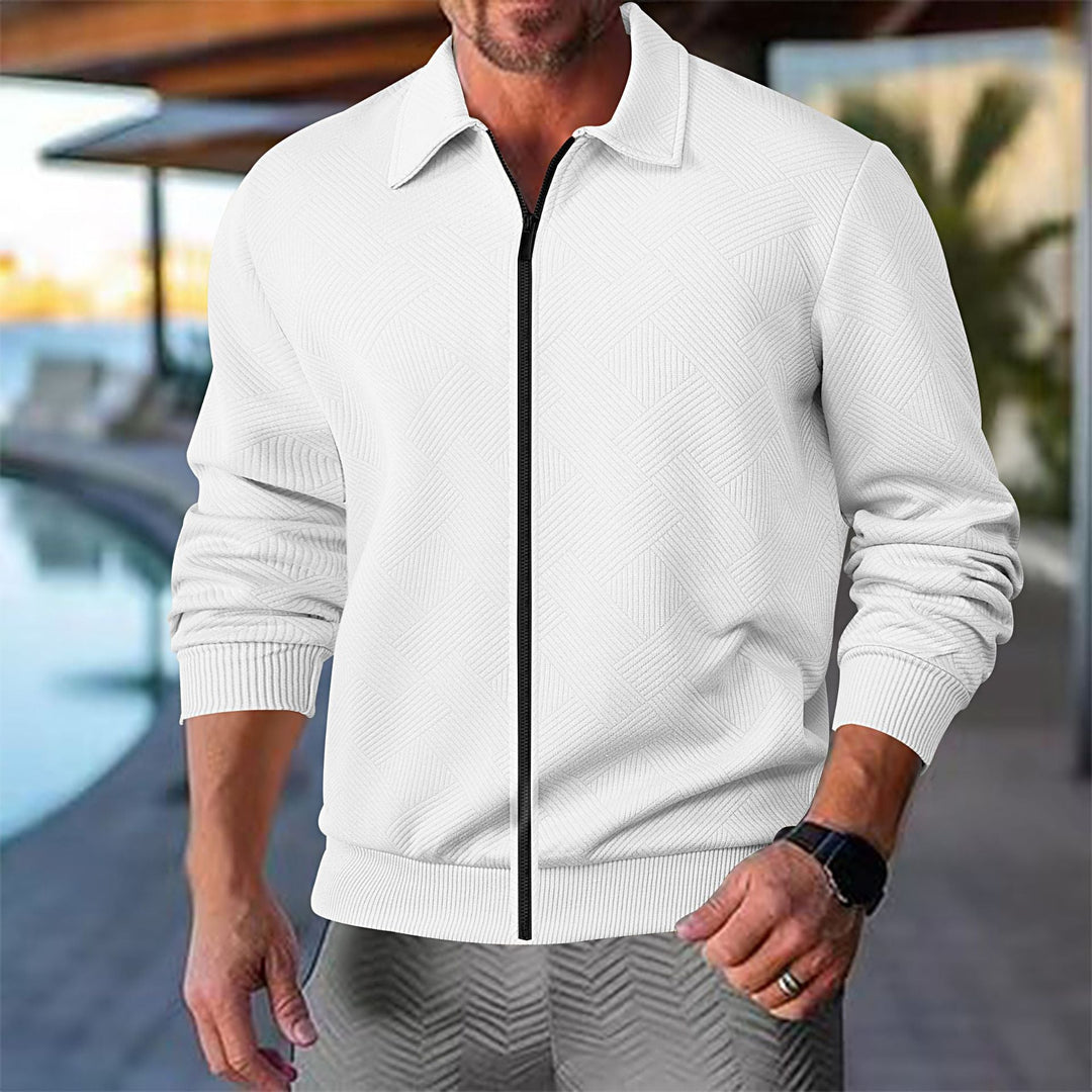 Herren Leichte Freizeitjacke mit strukturiertem Design Drune