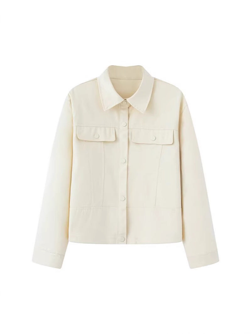 Damen modische Utility-Jacke mit großen Taschen und trendigem Schnitt Drune