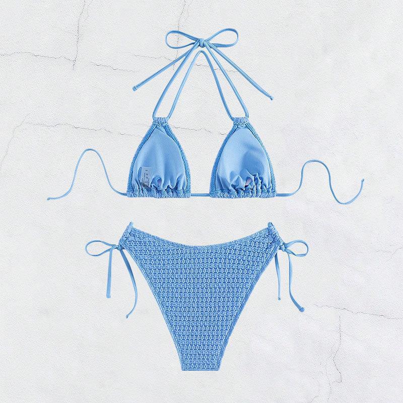 Damen Crochet-Bikini-Set mit verspielten Schleifendetails Drune