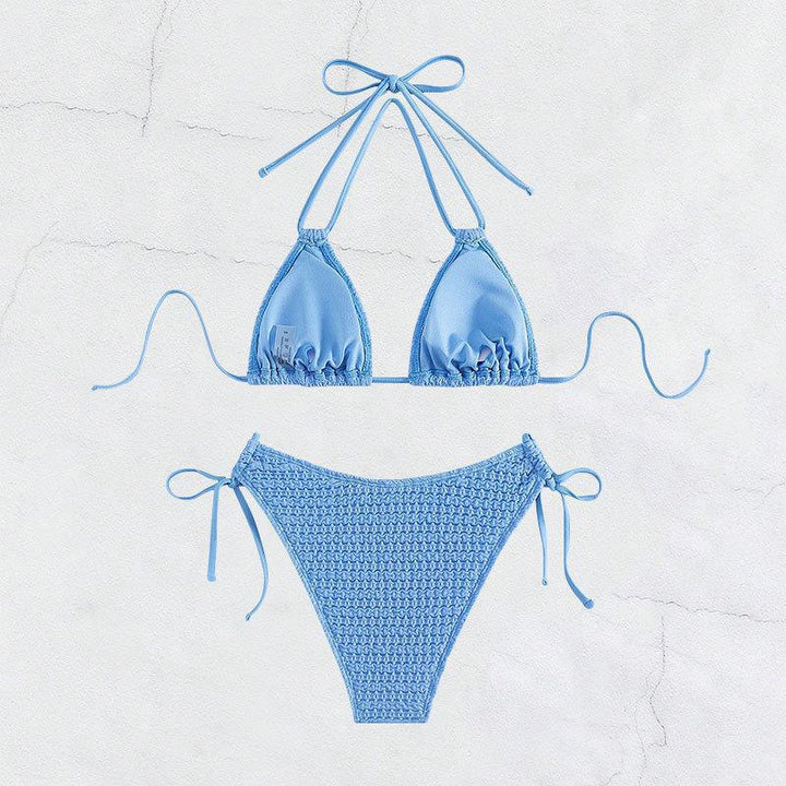 Damen Crochet-Bikini-Set mit verspielten Schleifendetails Drune