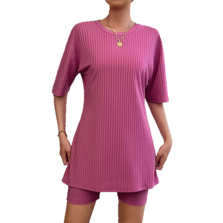 Damen Sportliches Kurzarm-Kleid mit integriertem Radlerhose Drune