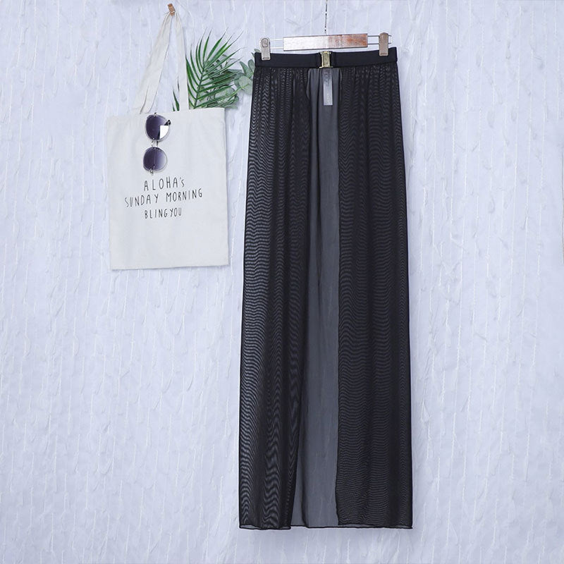 Damen eleganter Maxi Rock Drune