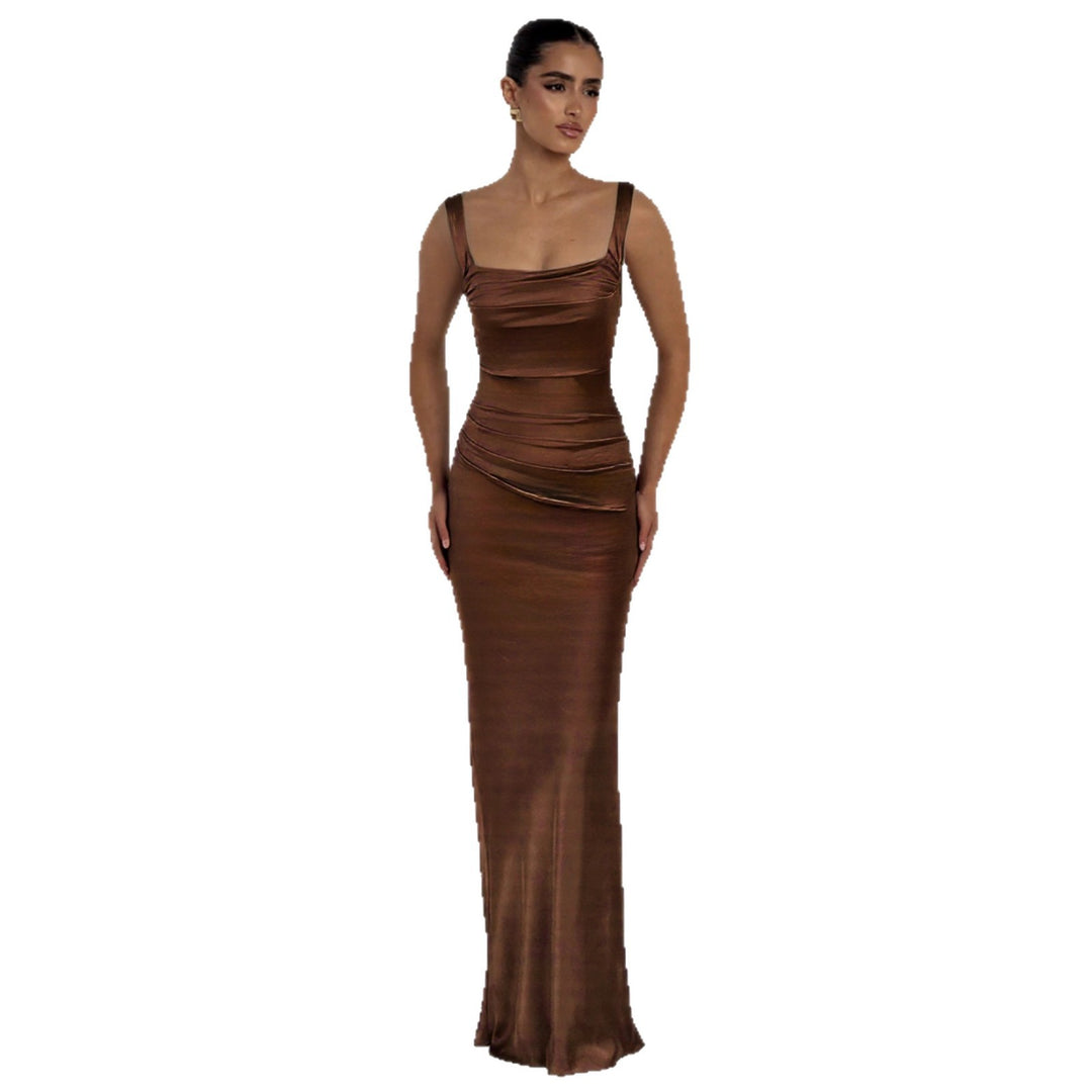 Damen Langarm Abendkleid Drune