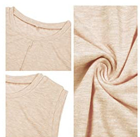 Damen Ärmelloses T-Shirt mit elegantem Schnitt Drune