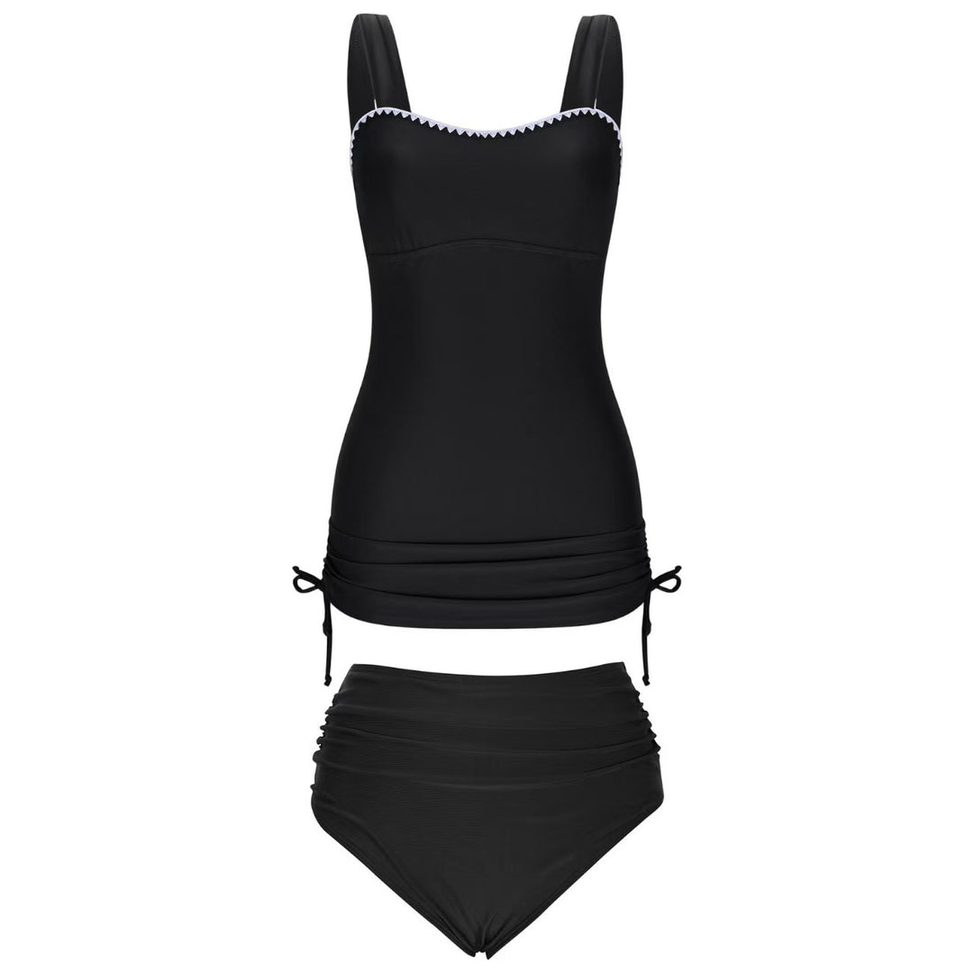 Damen Tankini-Set mit verstellbaren Trägern und seitlicher Raffung Drune
