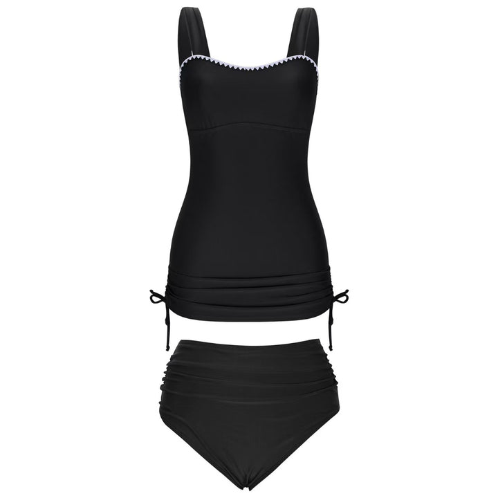 Damen Tankini-Set mit verstellbaren Trägern und seitlicher Raffung Drune