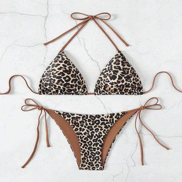 Damen Triangel-Bikini mit aufregendem Animal-Print Drune