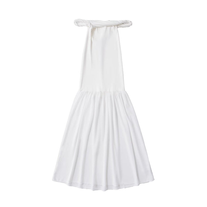 Damen Maxi-Kleid mit elegantem Schößchen Drune