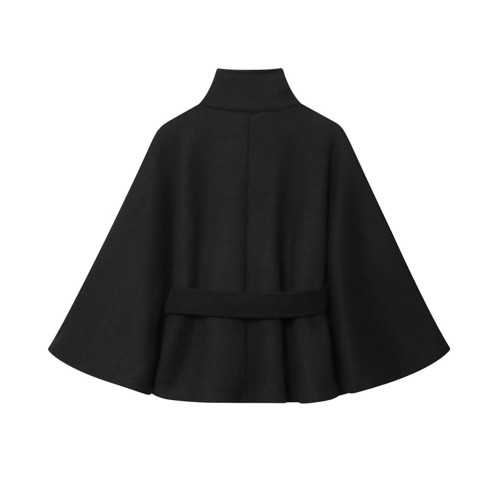 Damen Eleganter und bequemer Umhang mit Taillengürtel Drune