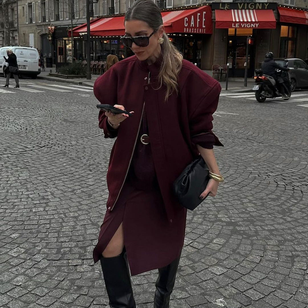 Damen Oversized Steppjacke Drune