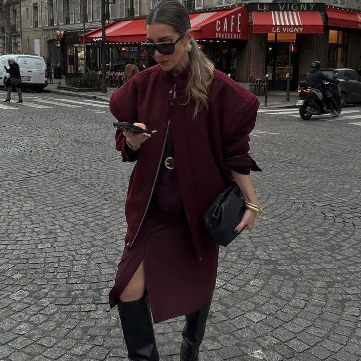 Damen Oversized Steppjacke Drune