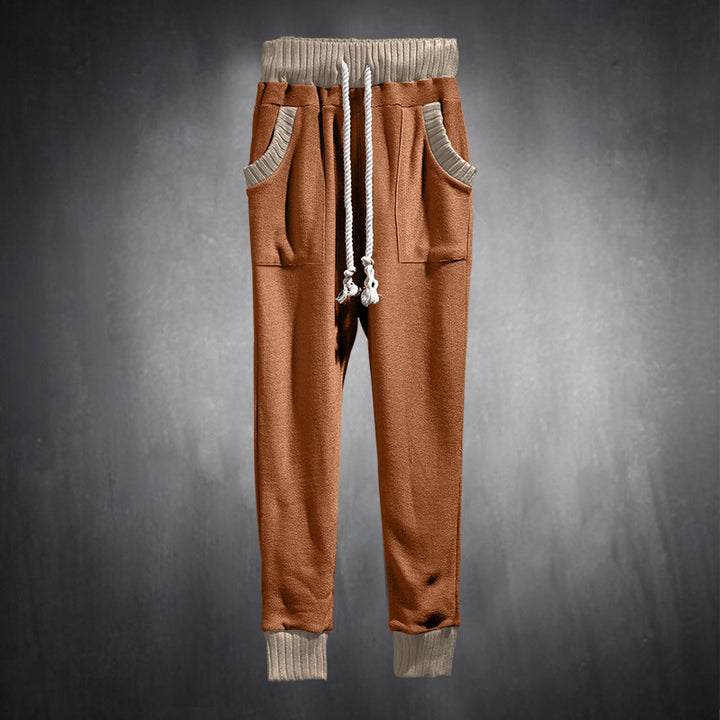 Herren Sportliche Jogginghose mit bequemen seitlichen Eingrifftaschen und elastischem Bund Drune