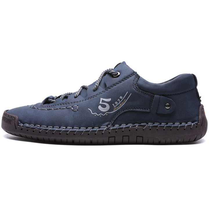 Damen bequeme Freizeitschuhe aus hochwertigem Leder mit rutschfester Sohle Drune