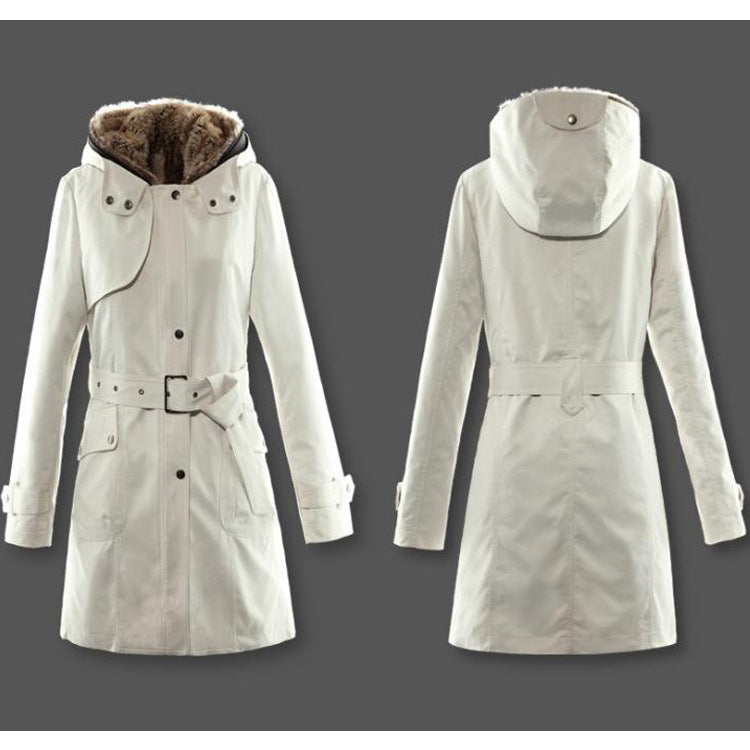 Drune - Kuschelige Damen Winterjacke, Fleece-Futter