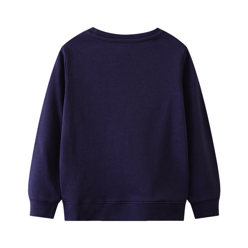 Jungen Sweatshirt mit lustigem Dinosaurier- und Weltraumdesign Drune