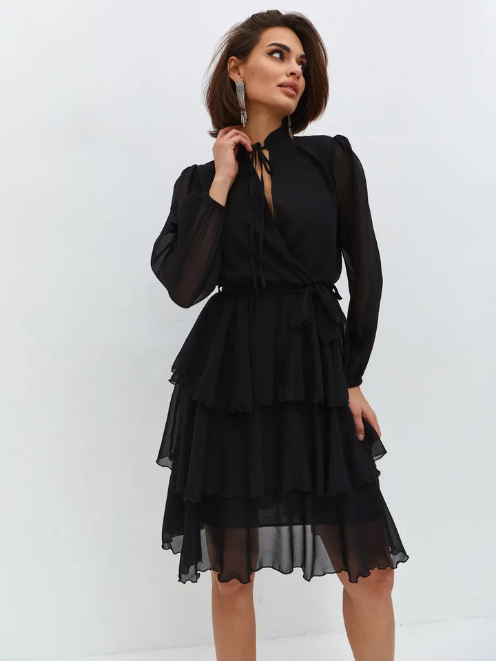 Damen Rüschenkleid Drune