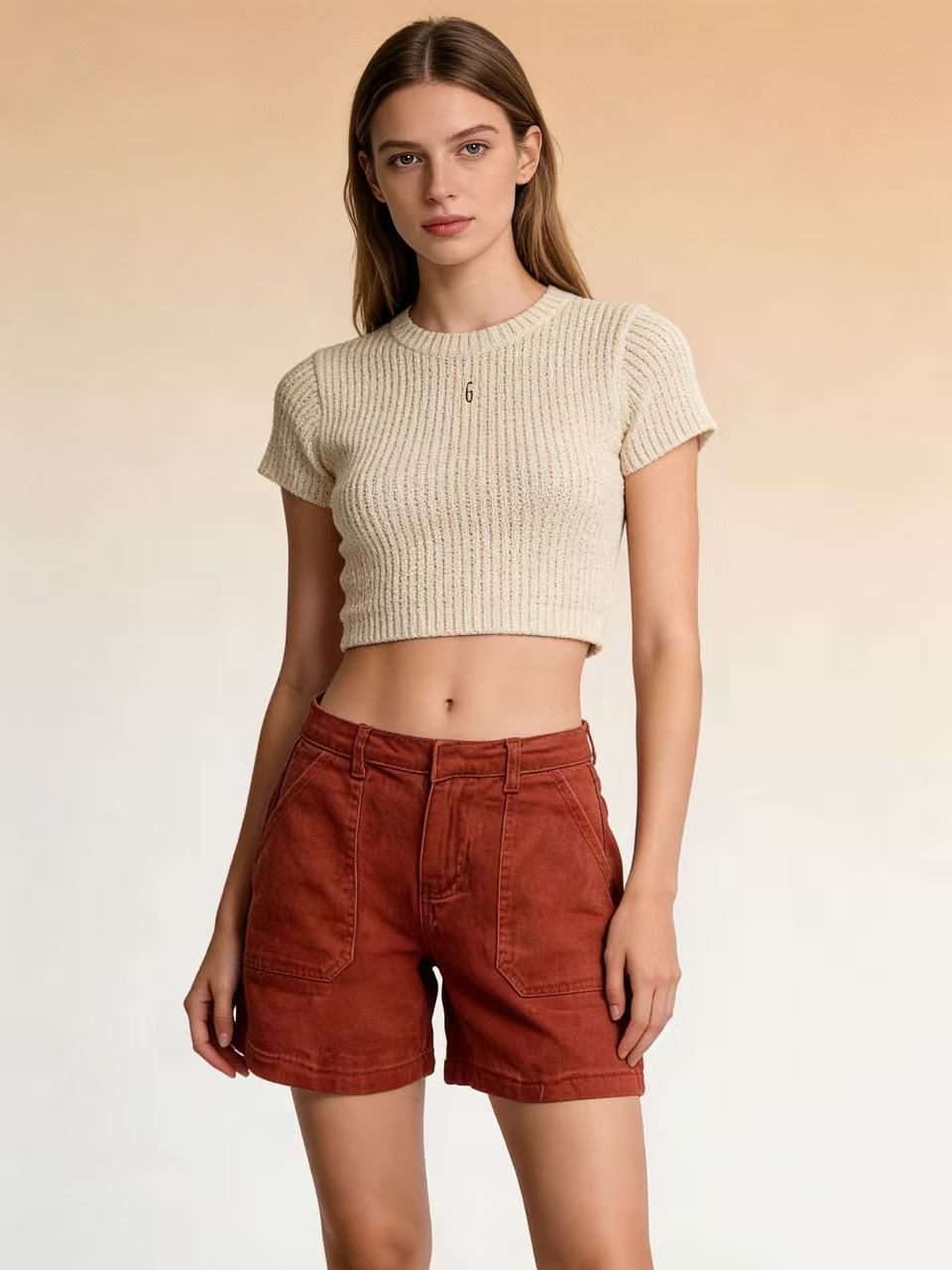 Damen lässige Sommer-Shorts mit seitlichen Taschen und komfortablem Schnitt Drune