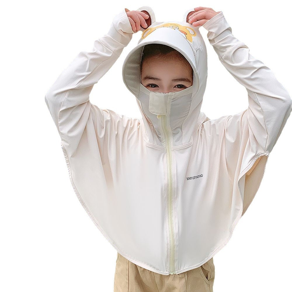 Mädchen multifunktionale UV-Schutzjacke mit Kapuze Drune