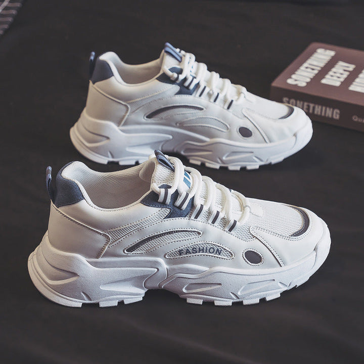 Damen Sportliche Sneakers mit atmungsaktiven Mesh-Einsätzen und markanter Sohlenkonstruktion Drune