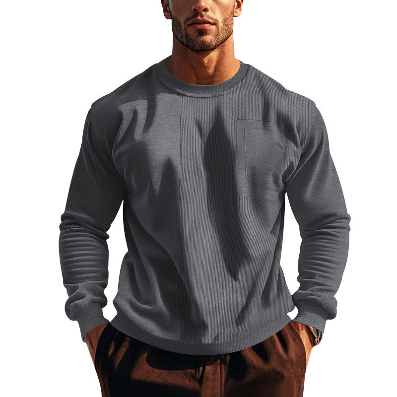 Herren Sweatshirt mit strukturierter Front Drune