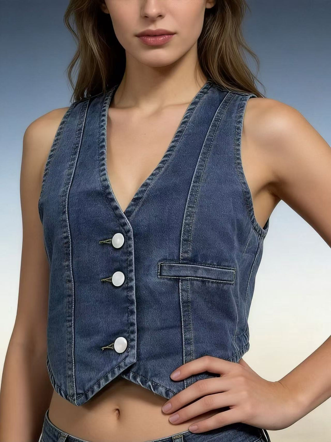 Damen Jeansexperience Weste Drune