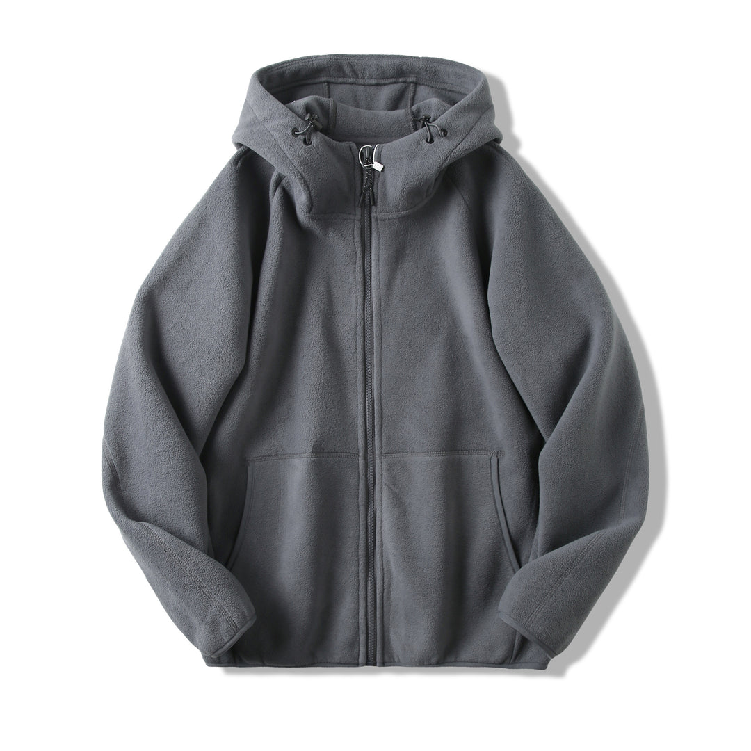 Damen Fleecejacke mit innovativem Kapuzen-Design und praktischen Taschen Drune