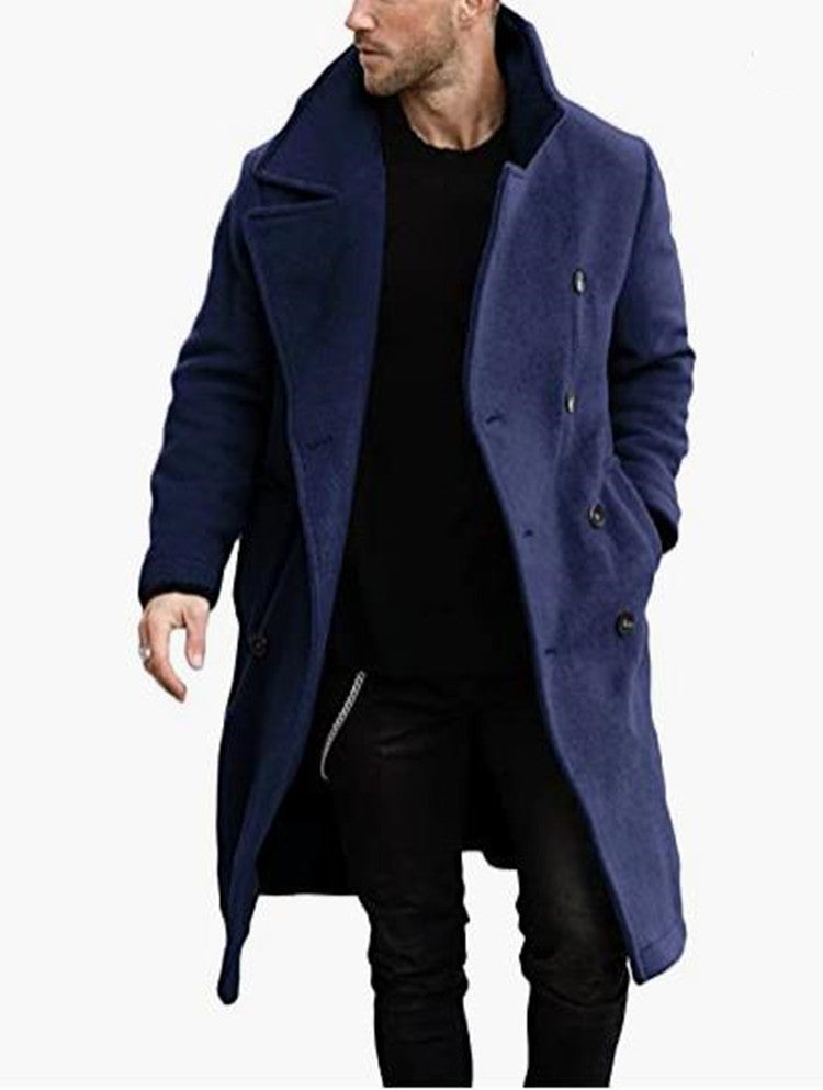 Herren Wollmantel im modernen Doppelknebel-Look Drune