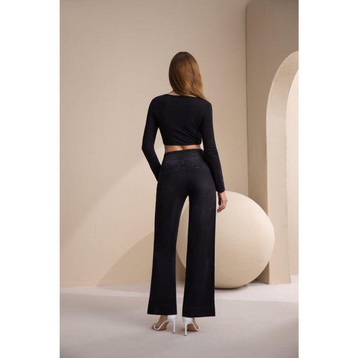Damen weite High-Waist Jeans mit klassischem Schnitt und modernem Touch Drune