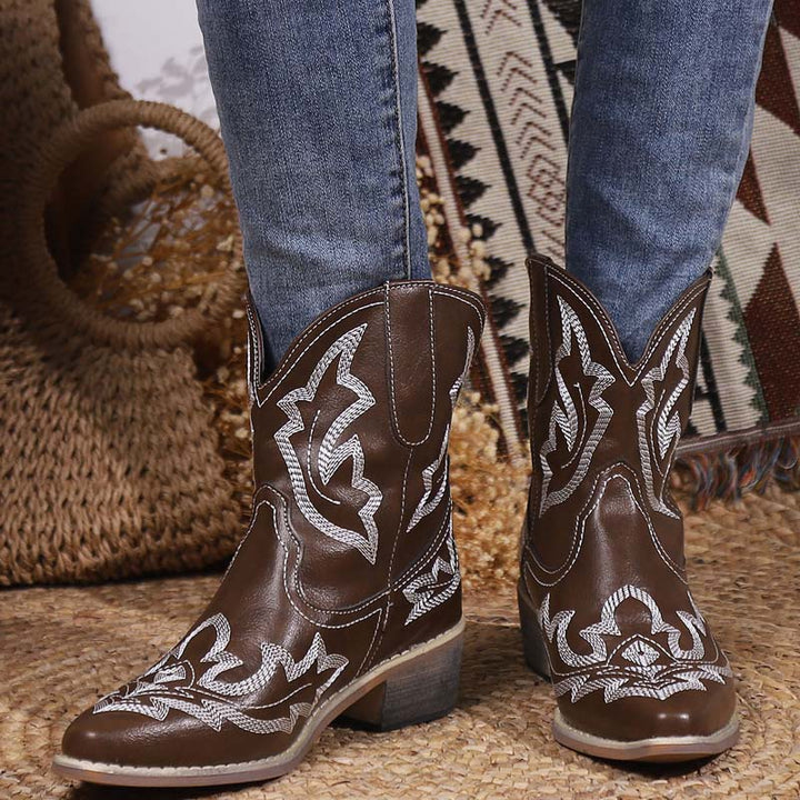 Drune | Vintage Bestickte Stiefel