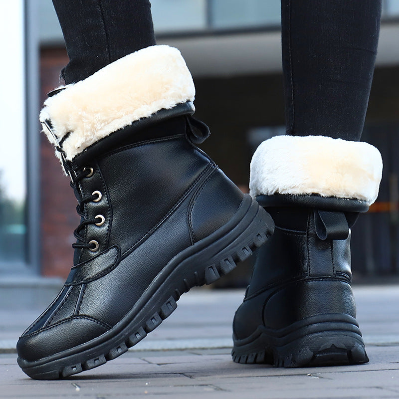Damen Winterfestige Stiefel mit isolierendem Innenfutter und rutschfester Sohle Drune