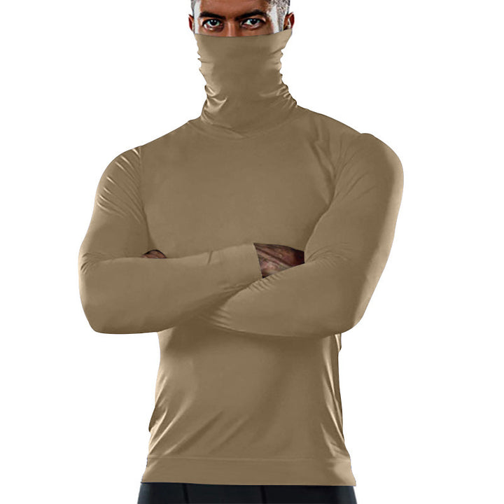 Herren Funktionsshirt mit hohem Kragen und anschmiegsamer Passform Drune