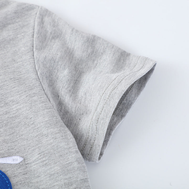 Jungen T-Shirt mit buntem Baumaschinen-Motiv Drune
