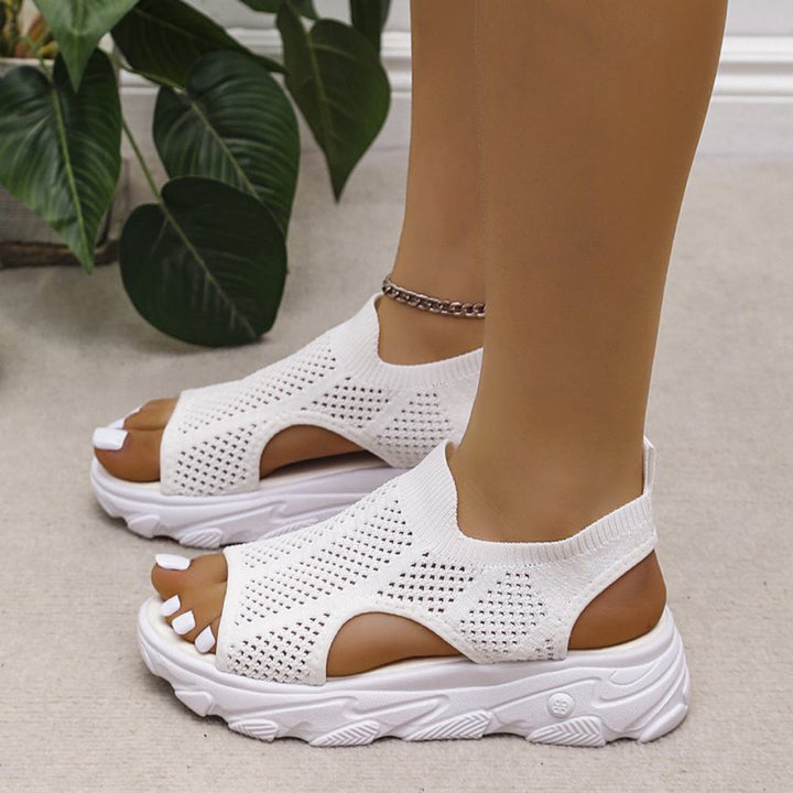 Damen Sportliche Sneakers mit atmungsaktivem Mesh-Obermaterial Drune