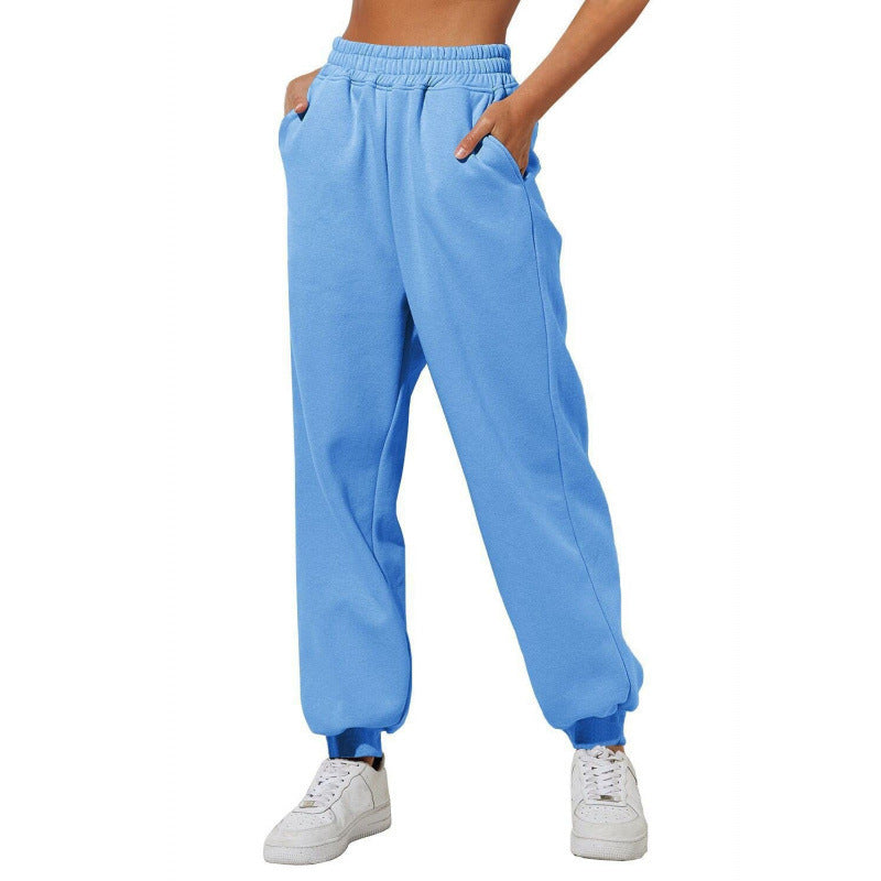 Damen Jogginghose mit elastischem Bund und seitlichen Eingrifftaschen Drune