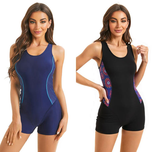 Damen Sportlicher Einteiler mit floralem Design Drune