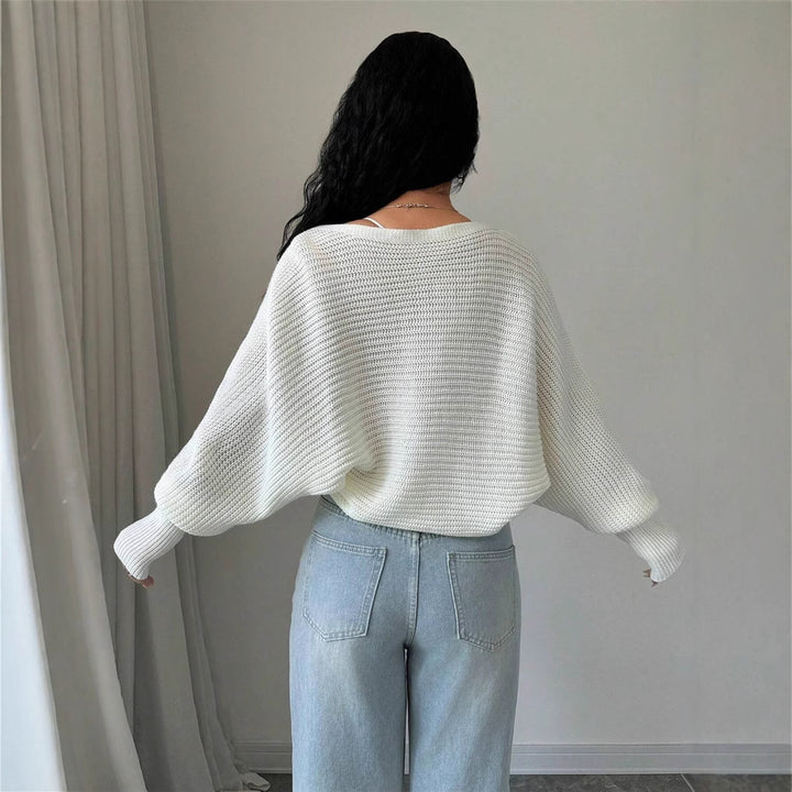 Damen Grobstrick-Cardigan mit lässigem Schnitt und weiten Ärmeln Drune