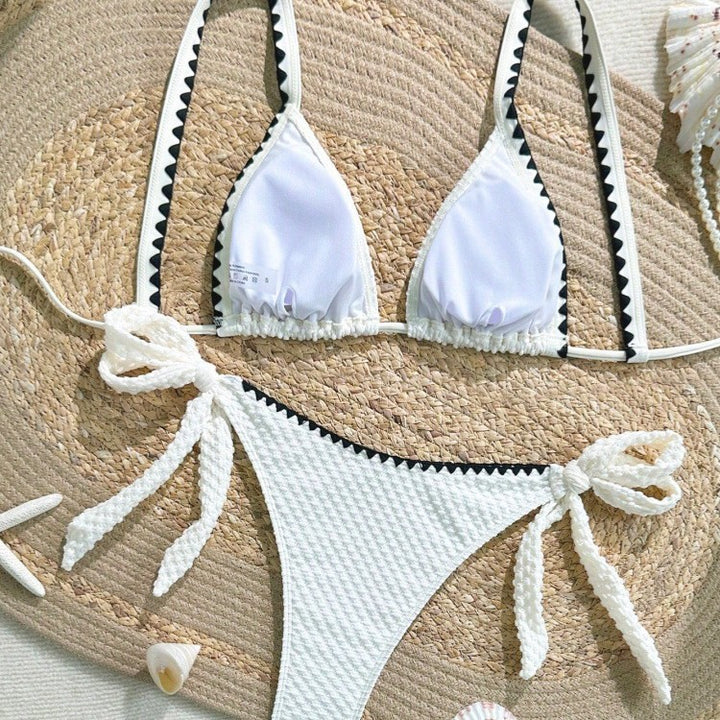 Damen Bikini-Set mit raffinierten Rüschendetails und verstellbaren Trägern Drune