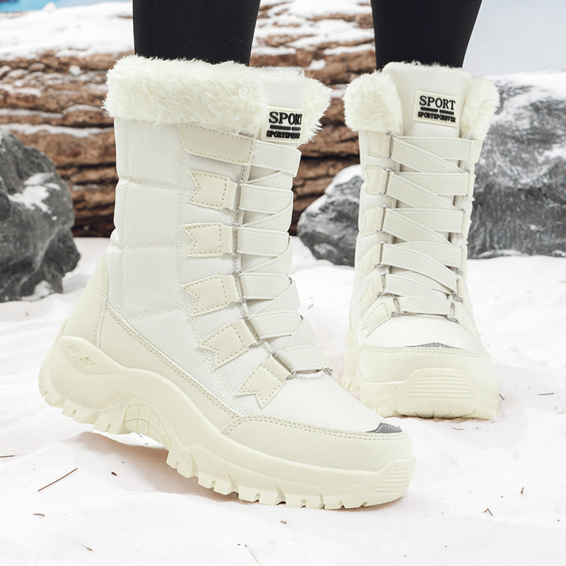 Damen Wetterfeste Winterstiefel mit isolierendem Innenfutter und rutschfester Sohle Drune