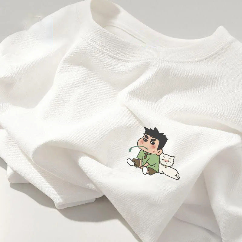 Damen Sweatshirt mit kreativem Cartoon-Motiv Drune