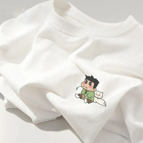 Damen Sweatshirt mit kreativem Cartoon-Motiv Drune